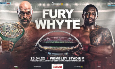 Tyson Fury vs Dillian Whyte poster.