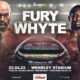 Tyson Fury vs Dillian Whyte poster.