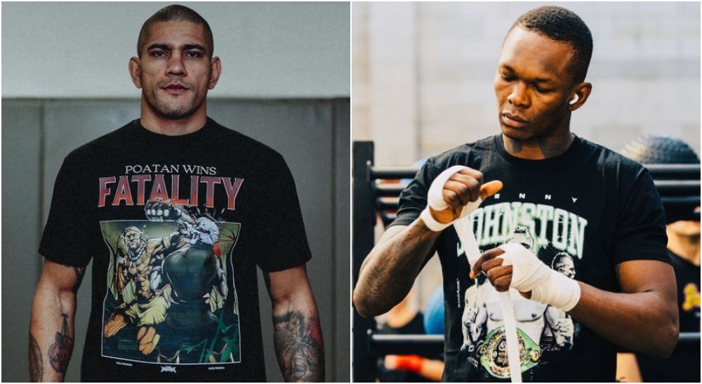 Alex Pereira och Israel Adesanya