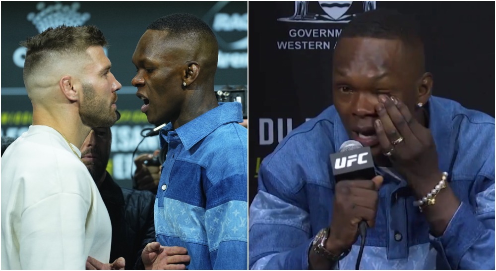 Israel Adesanya gråter UFC 305