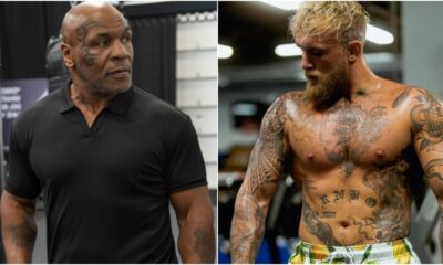 Omslagsbild med Mike Tyson och Jake Paul