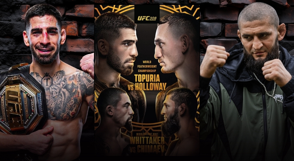 UFC 308 Khamzat Chimaev Ilia Topuria Max Holloway Robert Whittaker