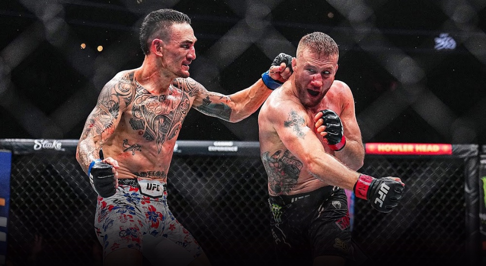 Årets Internationella Knockout 2024 Max Holloway Justin Gaehtje